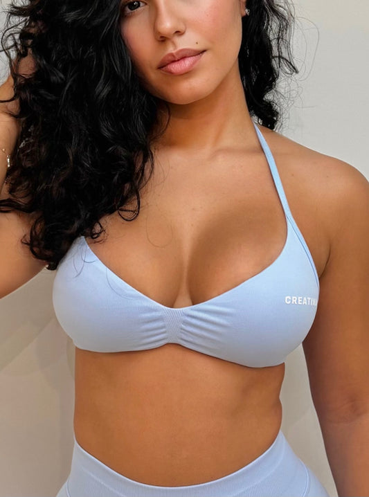 Blue Halter Top