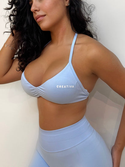 Blue Halter Top