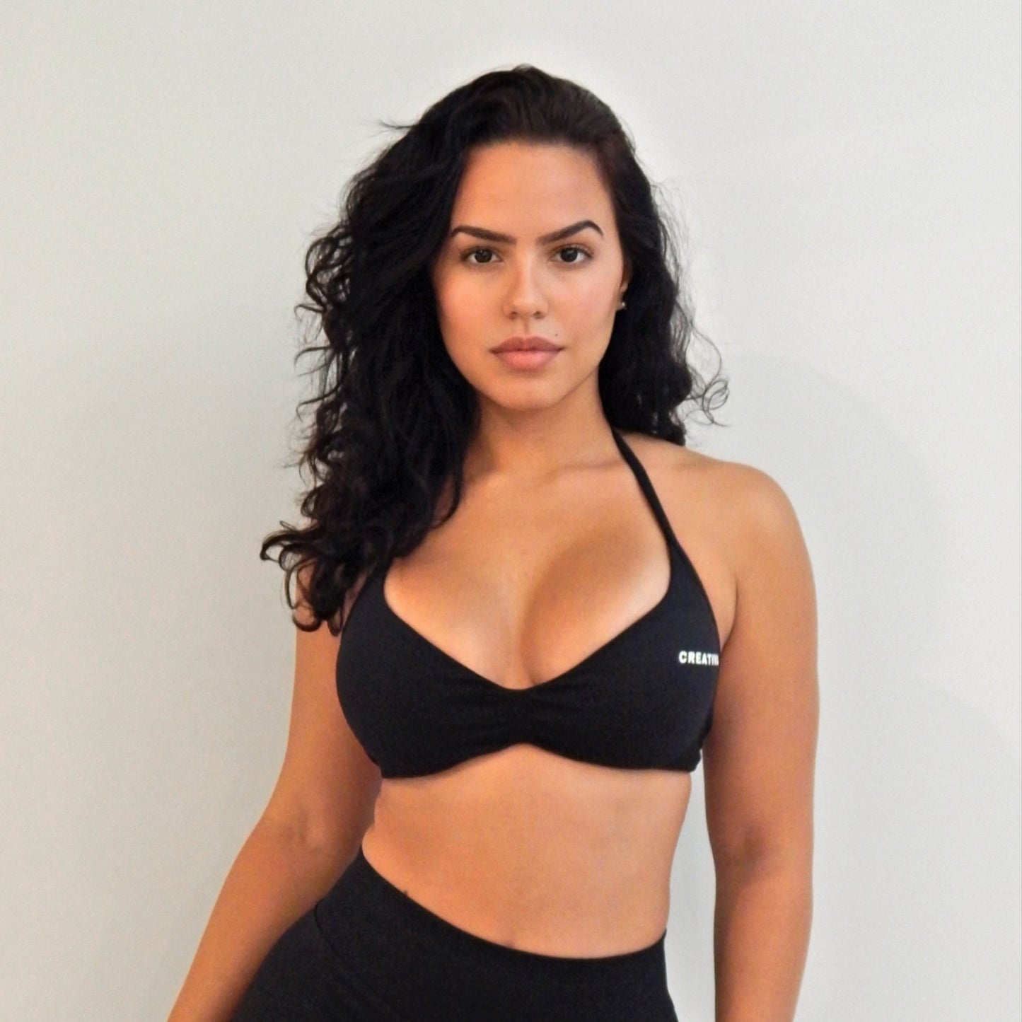 Halter Neck Black Top